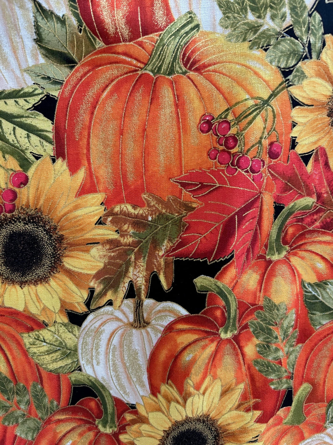 Sunflower &amp; Pumpkin Skater Skirt