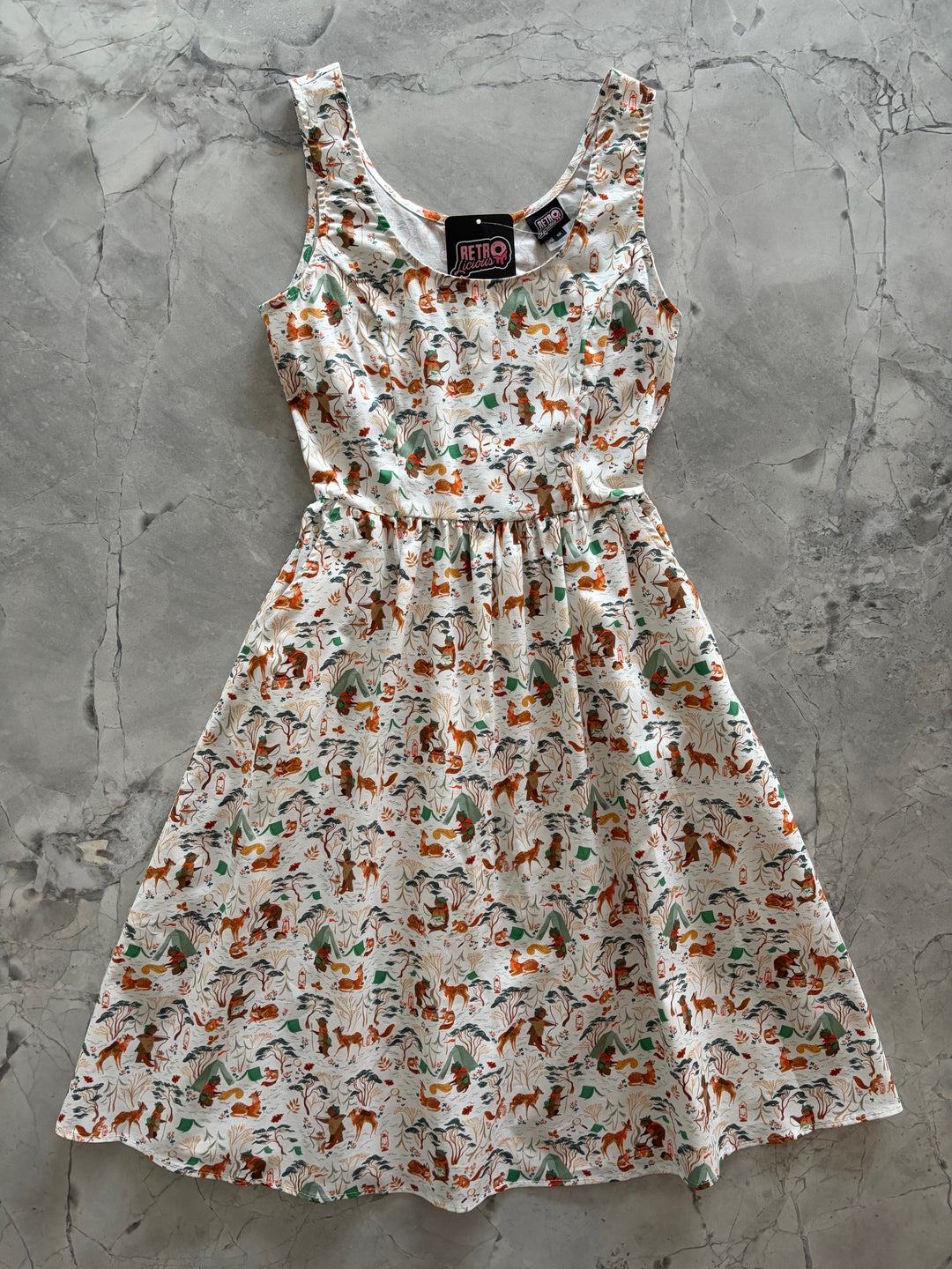 Campsite Fit &amp; Flare Dress