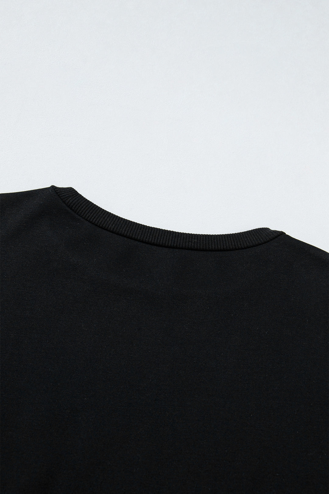 Black Gingham Patch Embroidered Rugby Game Day Stars Sweatshirt