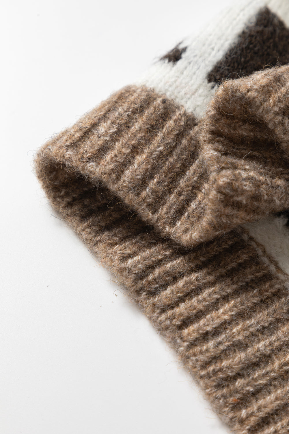 Adelynn Geometric Pattern Front Sweater