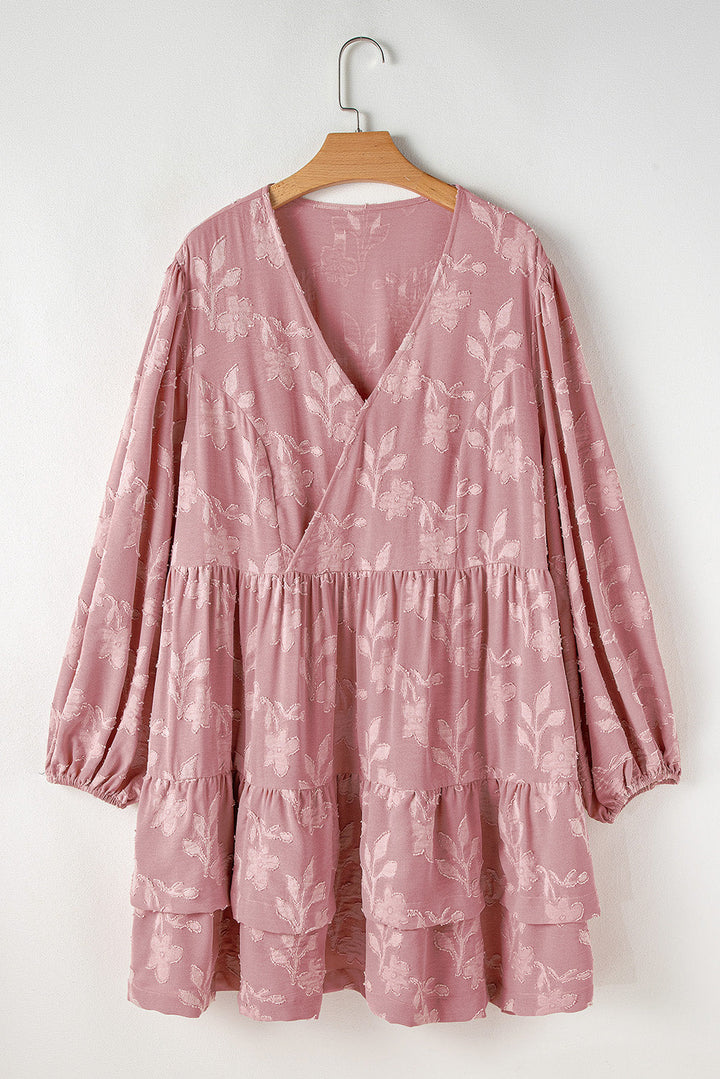 Miracle Surplice Tiered Ruffled PLUS Dress