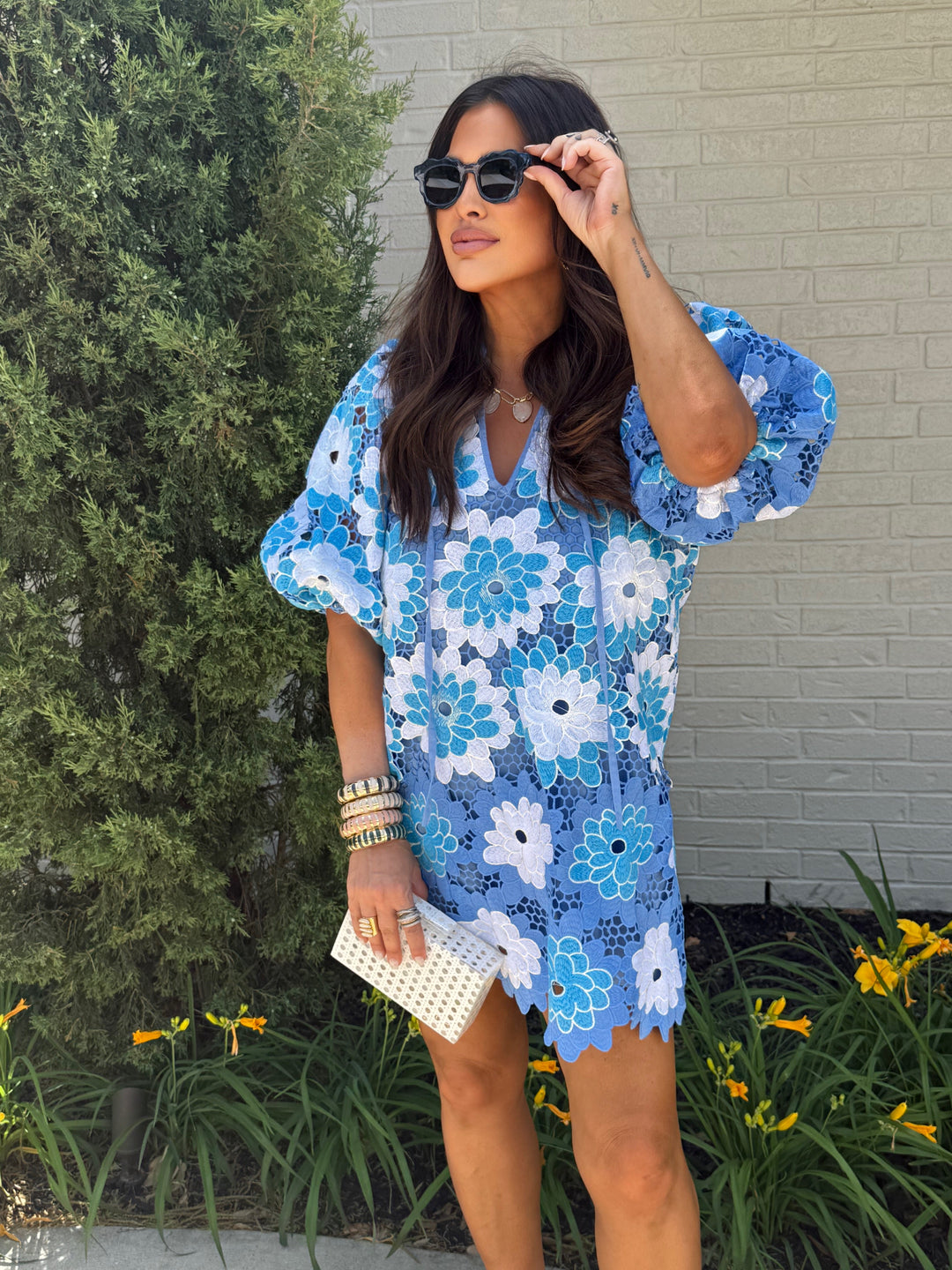 Deb Blue Bonnet Mini Dress