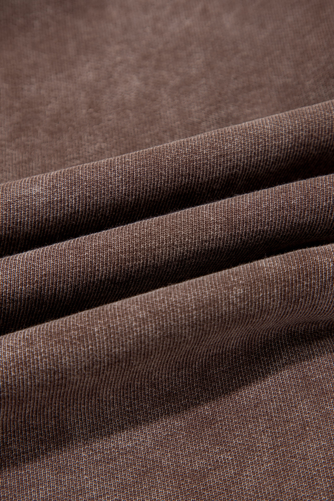 Coffee Mineral Wash Seam Detail Elastic Waist Barrel Pants
