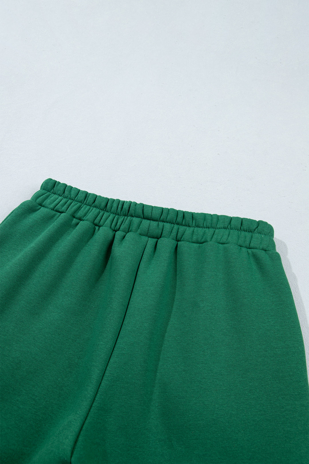 Carrot Gingham Trim Baggy Pullover 2pcs Short Set