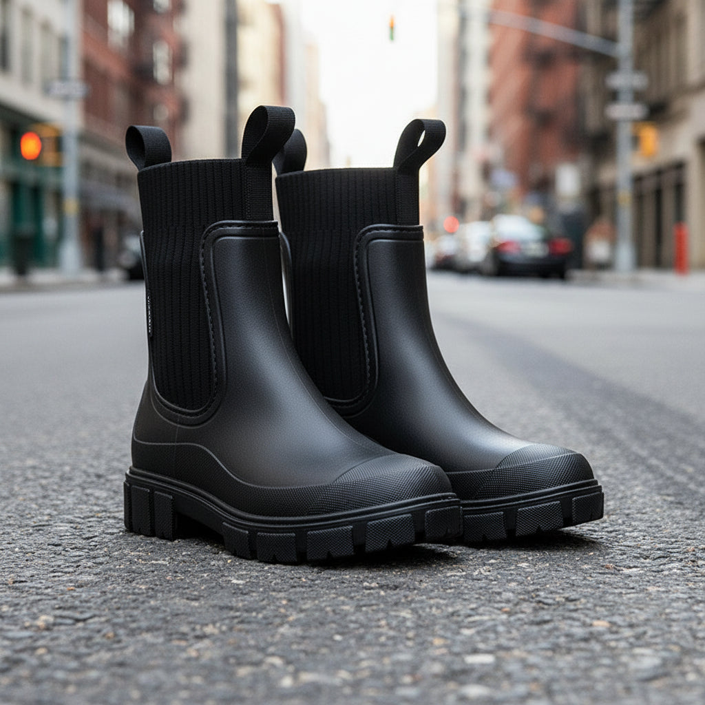 Women’s Waterproof Height-Increasing Rain Boots