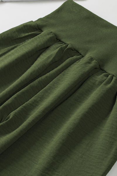 Green Pocketed Casual Joggers