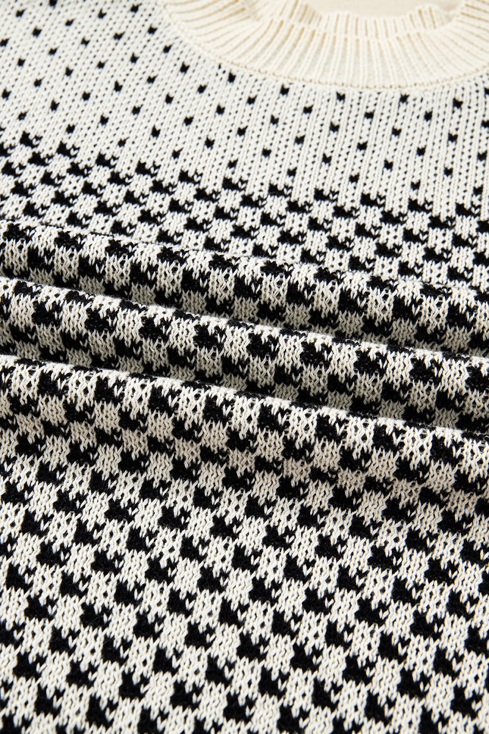 Kinley Pattern Lantern Sleeve Sweater