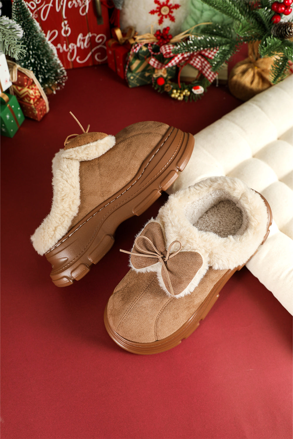 Brynlee Bow Decor Clog Slippers