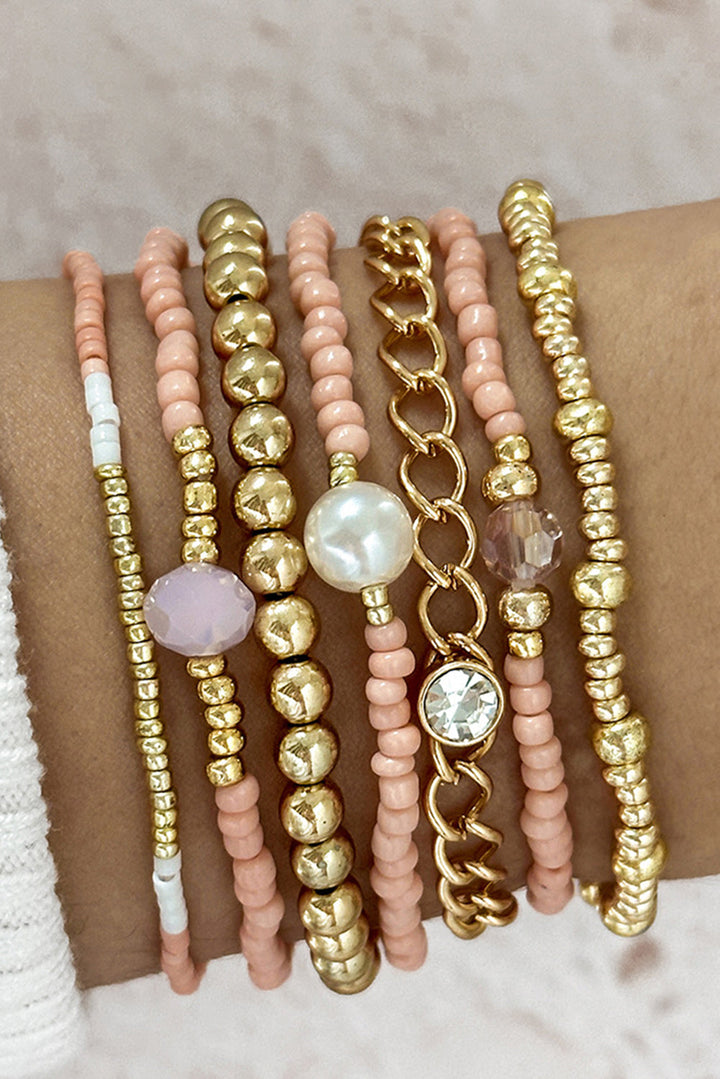 Nancy Simple Beaded Layer Bracelet