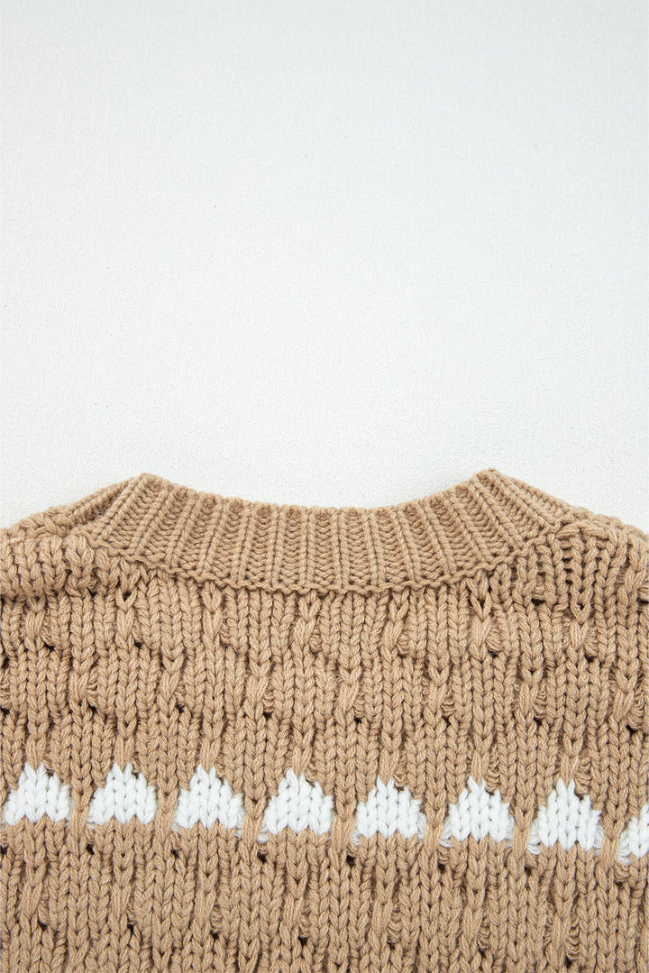 Avery Puff Sleeve Baggy Sweater