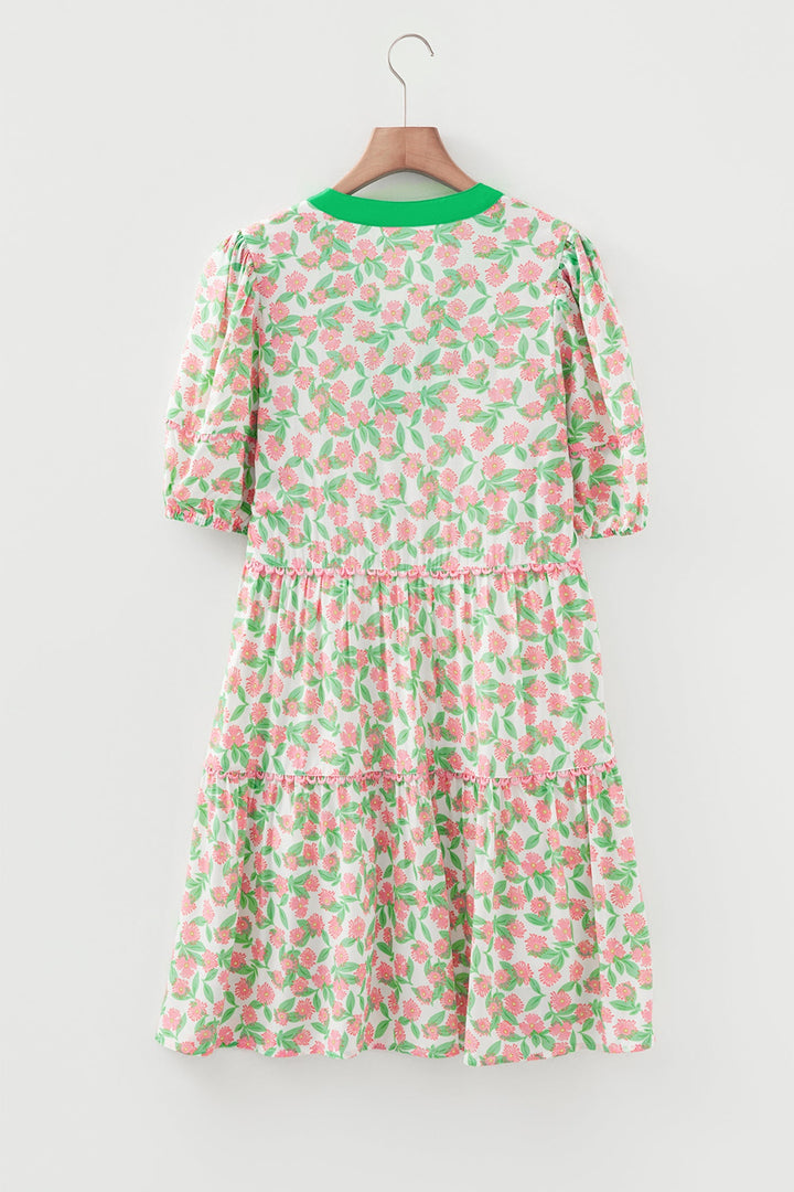 Rachel Short Puff Sleeve Dress