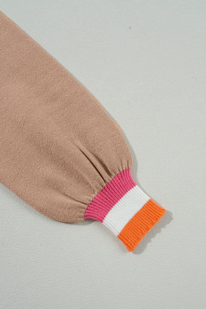 Sofia Trim Drop Shoulder Sweater