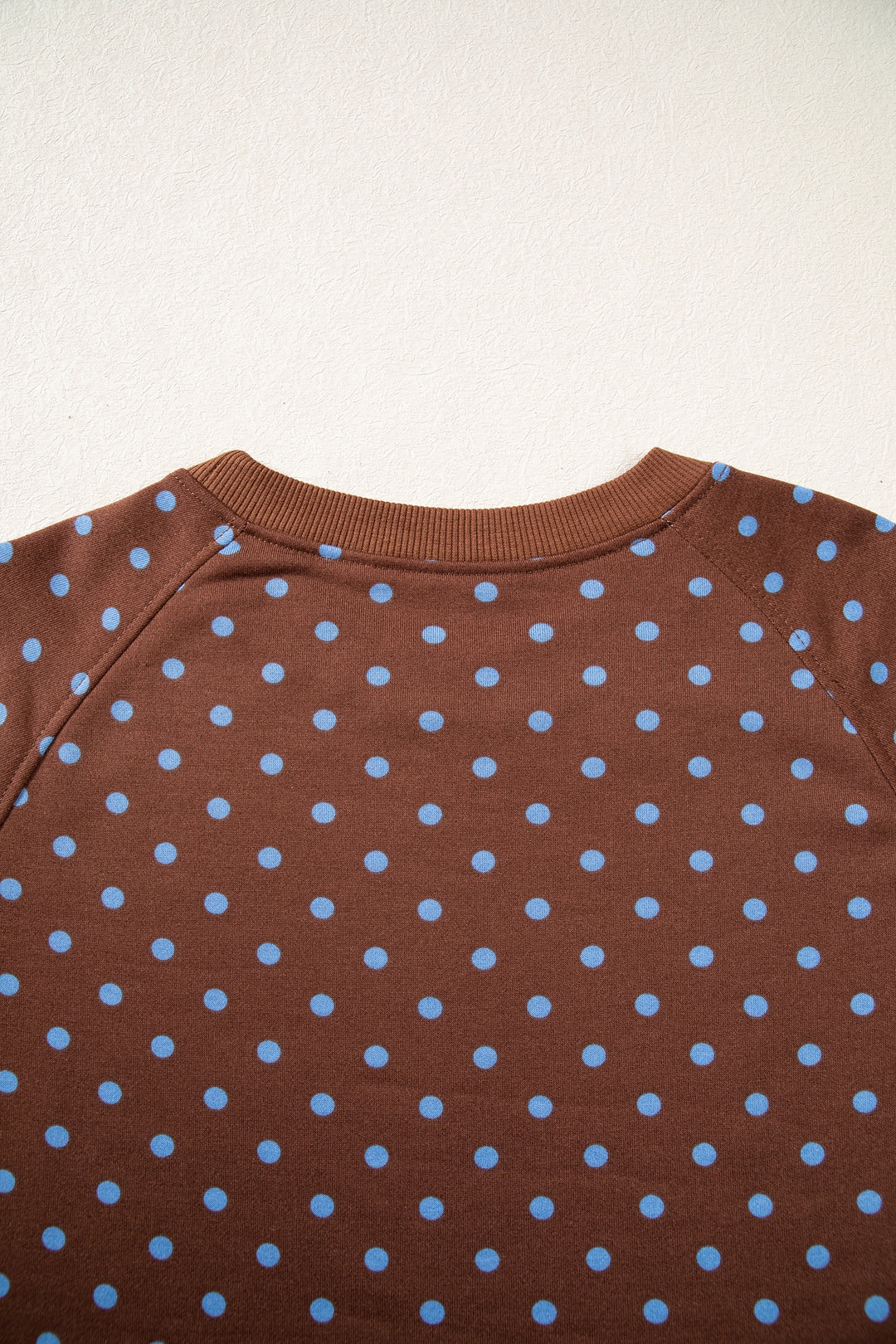 Red Polka Dot Drawstring Wide Leg Long Sleeve Top Pant Set