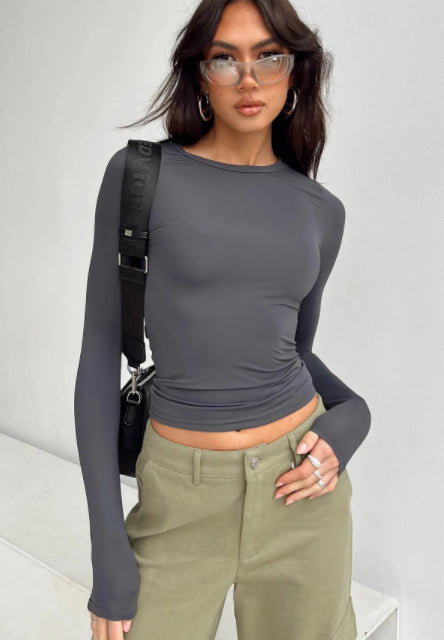 Slim Fit Long Sleeve Shirt | Women&