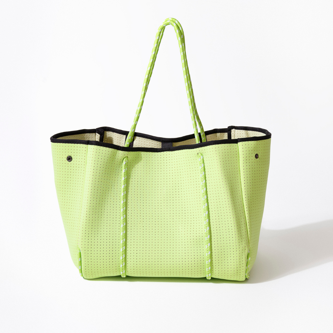NEON GREEN BASIC SET - EVERYDAY TOTE AND POUCH