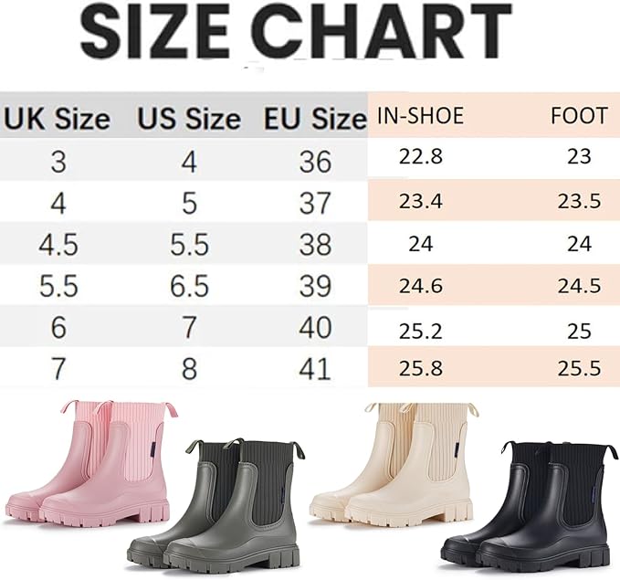 Women’s Waterproof Anti-Slip Rain Boots – Stay Dry Every Step