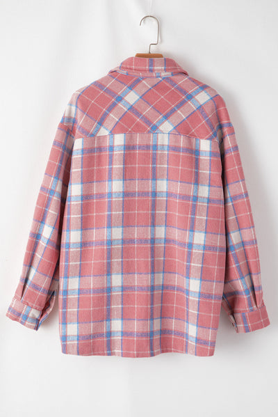 Natalie Plaid Button Up Shacket