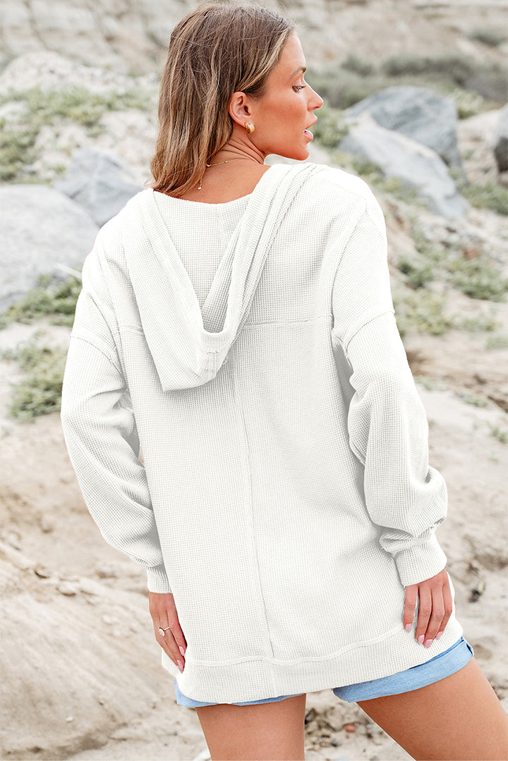 Mara Shoulder Exposed Seam Hoodie
