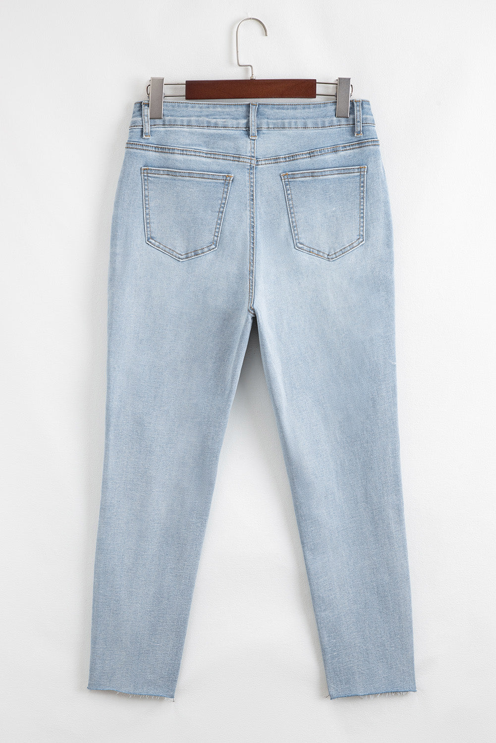 Kimberly Length Distressed Skinny Jeans