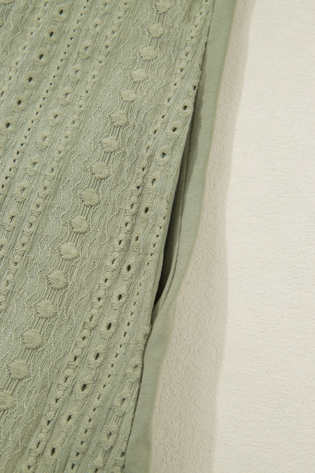 Laurel Green Jacquard Frilled Ruffled Long Sleeve Mini Dress