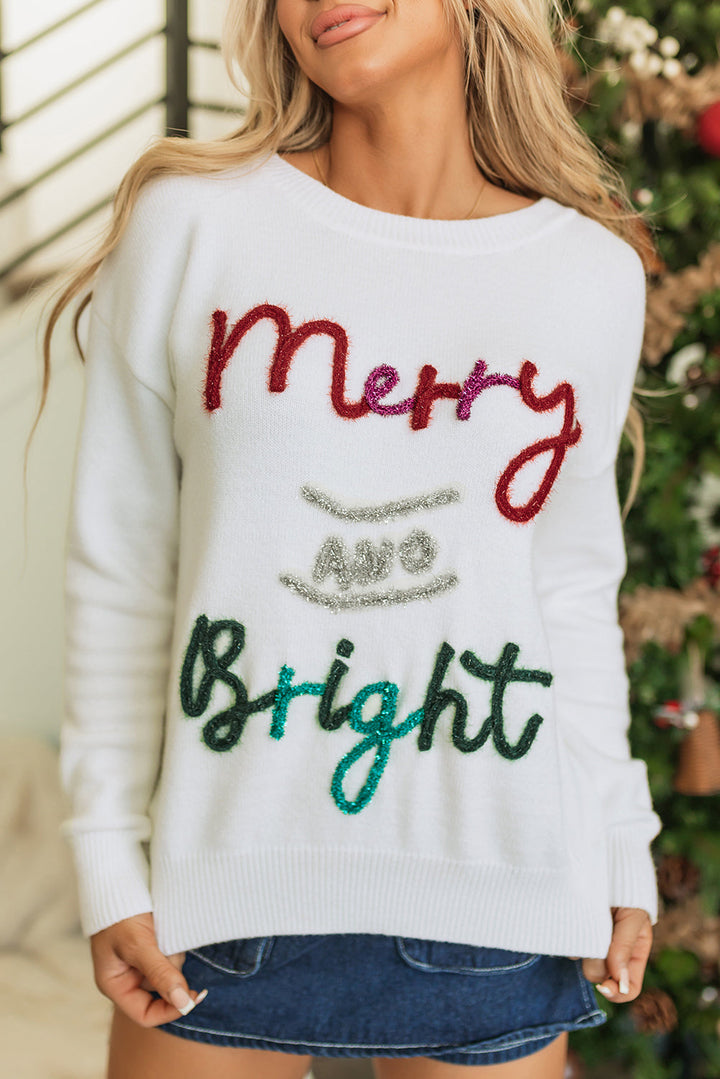 Aria Bright Graphic Christmas Sweater