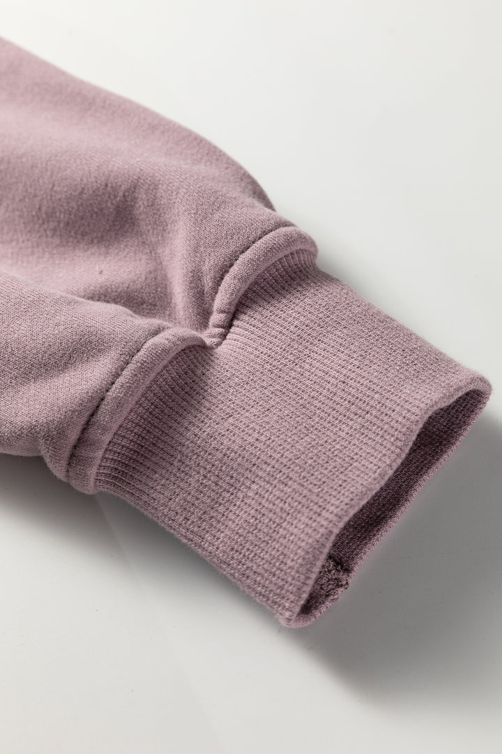 Valerian Button Drawstring Hooded Pullover and Casual Short Set