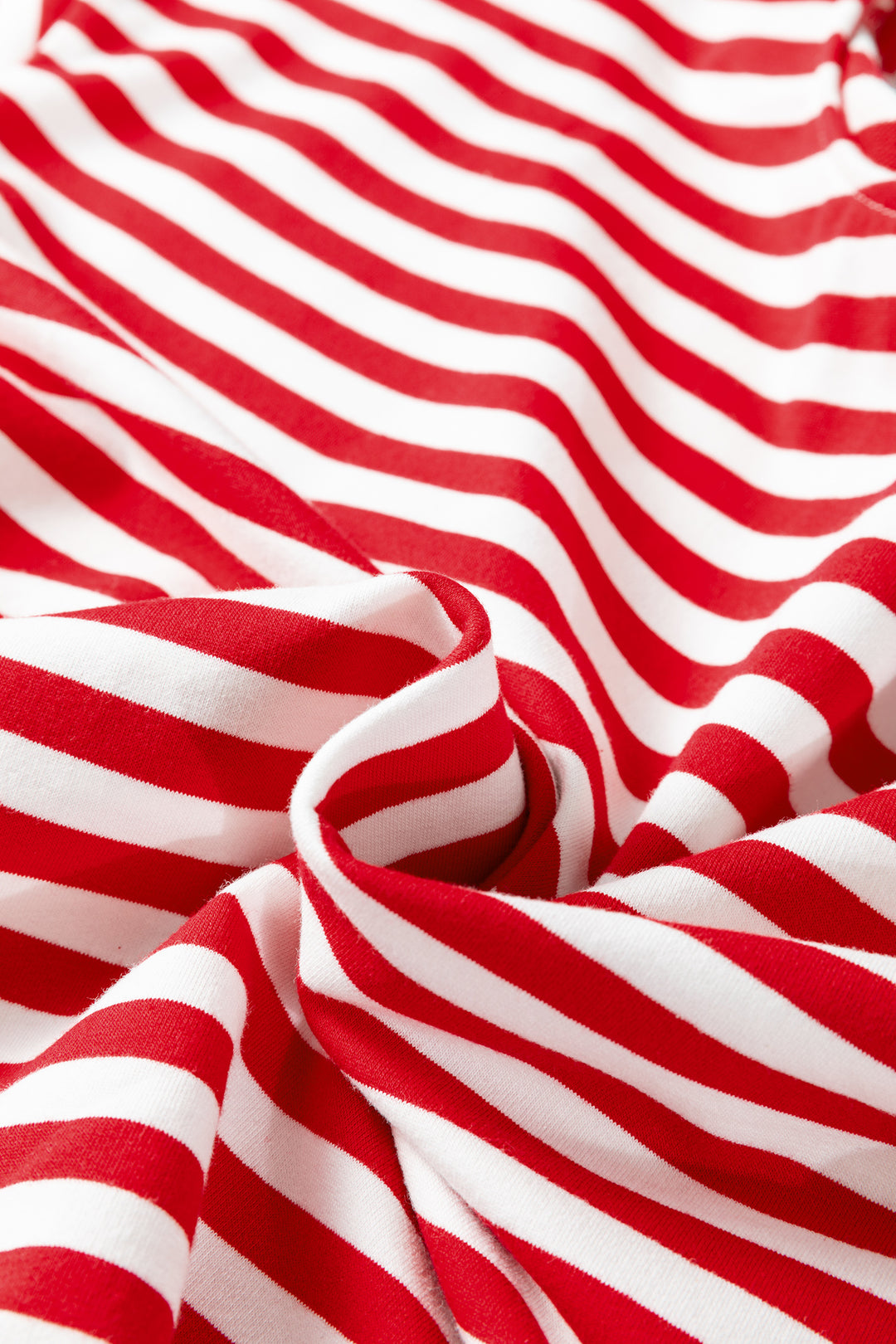 Red Stripe Drop Shoulder Long Sleeve Top Lounge Pants 2pcs Set