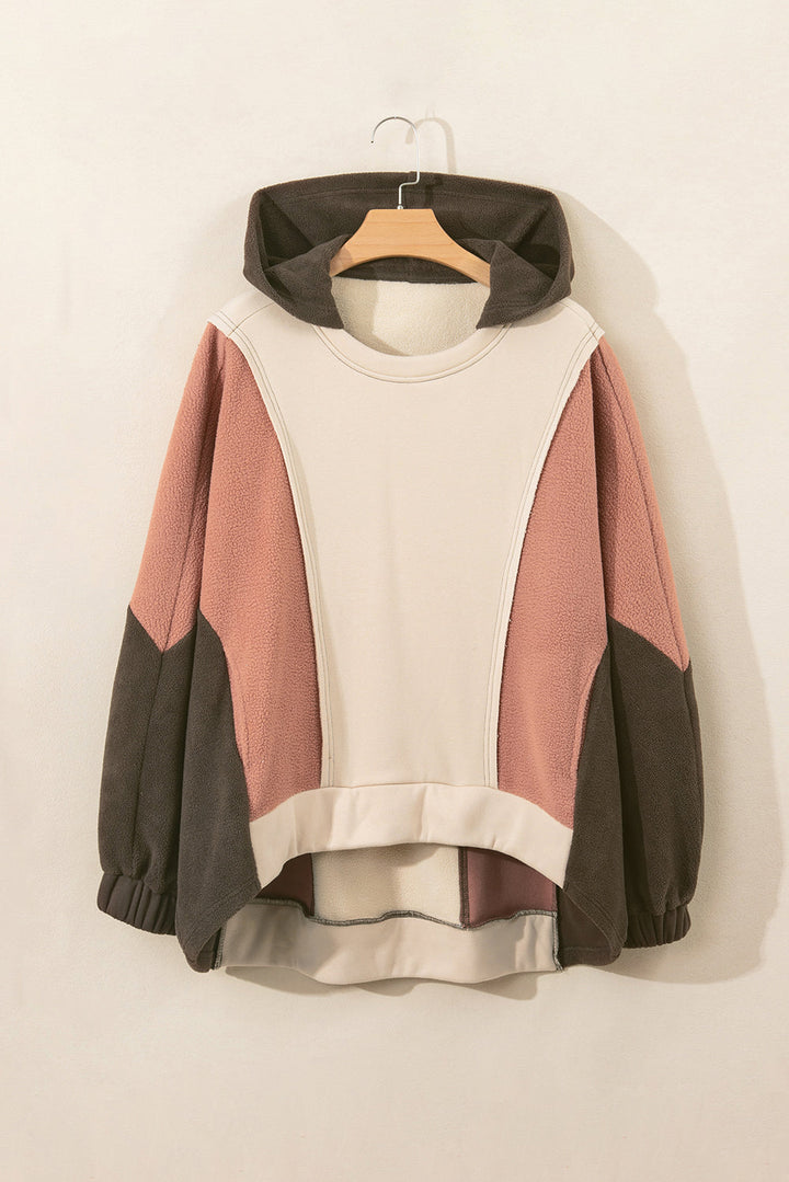 Isabelle Patchwork High Low Hoodie