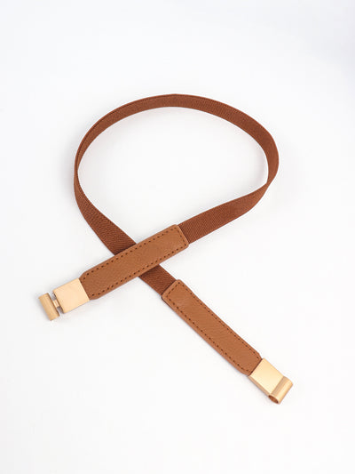 PU Elastic Skinny Belt