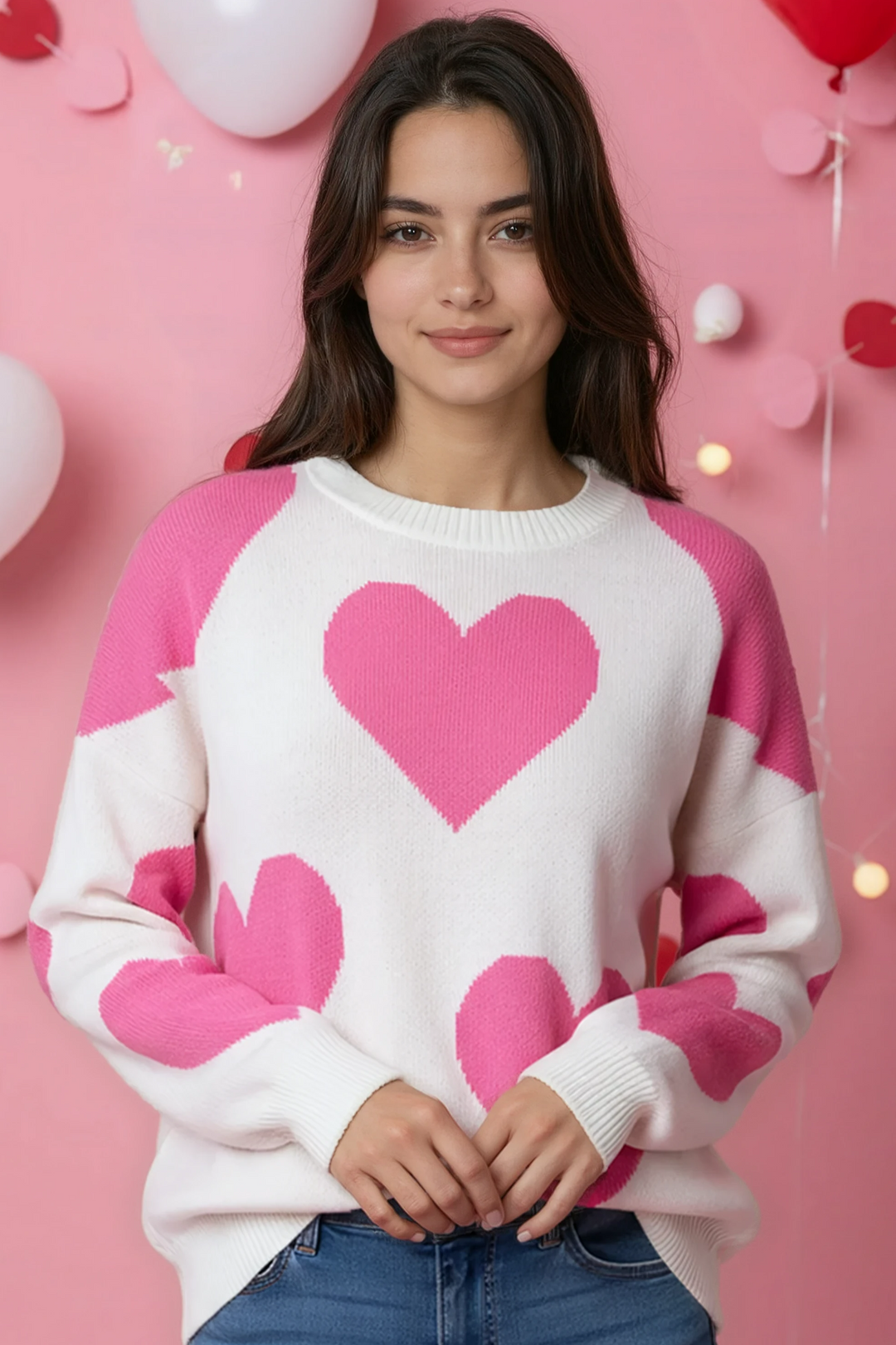 Heart Knit Sweater