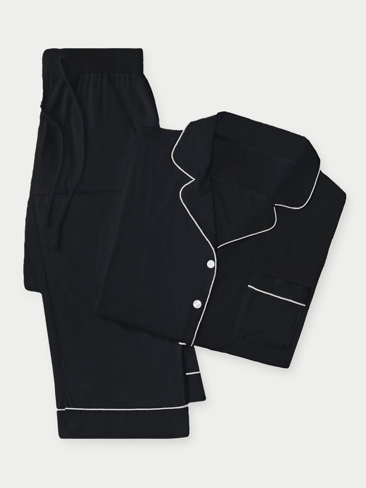 Women's Bamboo Stretch-Knit Long Sleeve Pajama Set PETITE - Last Chance