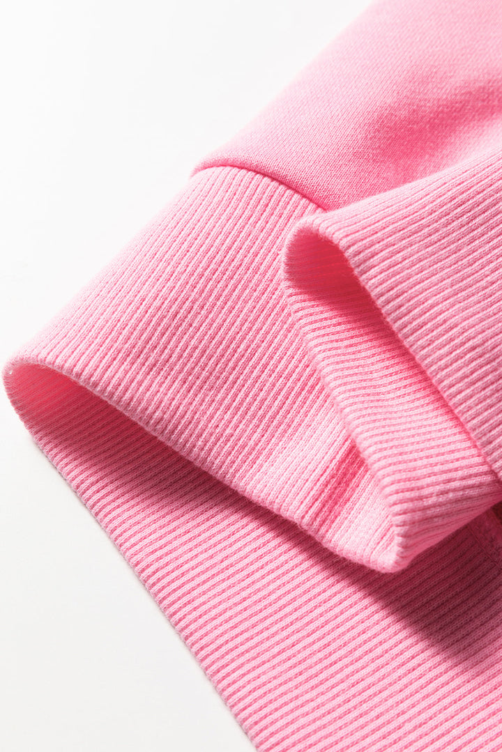 Felitina Patchwork Zip Collar Pullover