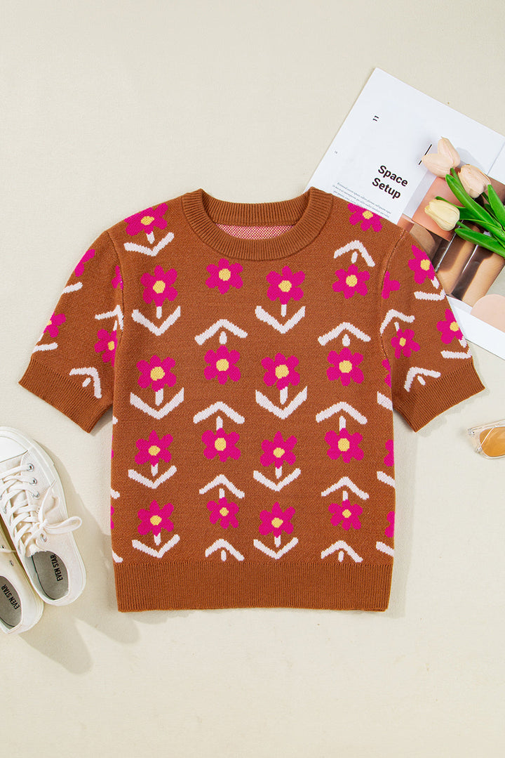 Karla Short Puff Sleeve Sweater