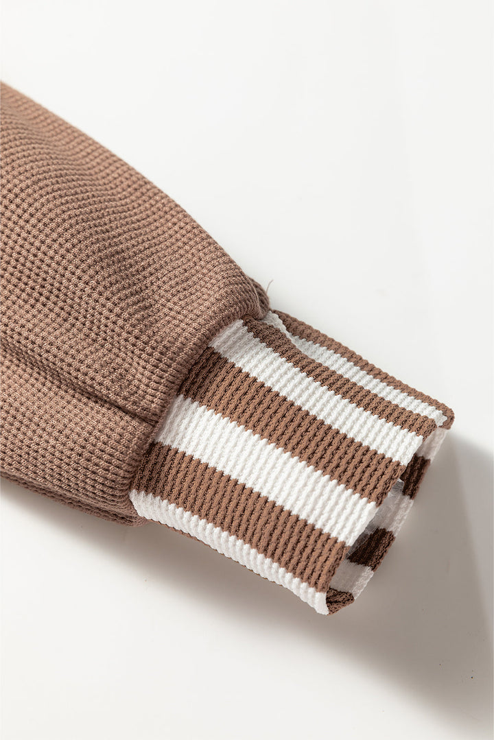 Tilly Striped Patchwork Drawstring Hoodie