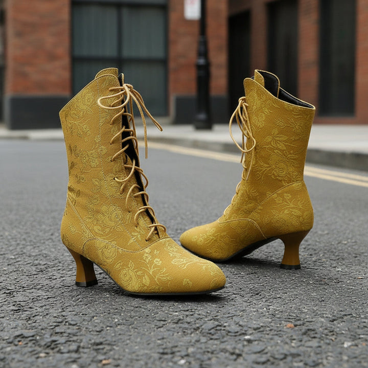 Women’s Pointed-Toe Kitten-Heel Boots | Autumn Winter Chic