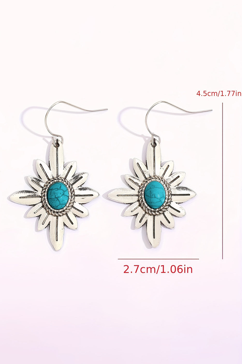 Kahlani Flower Shape Hook Earrings