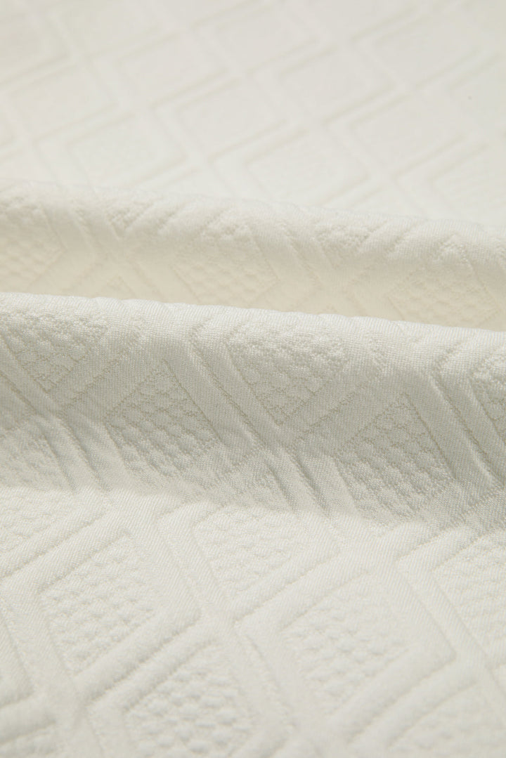 Aria Striped Collar Baggy Sweatshirt