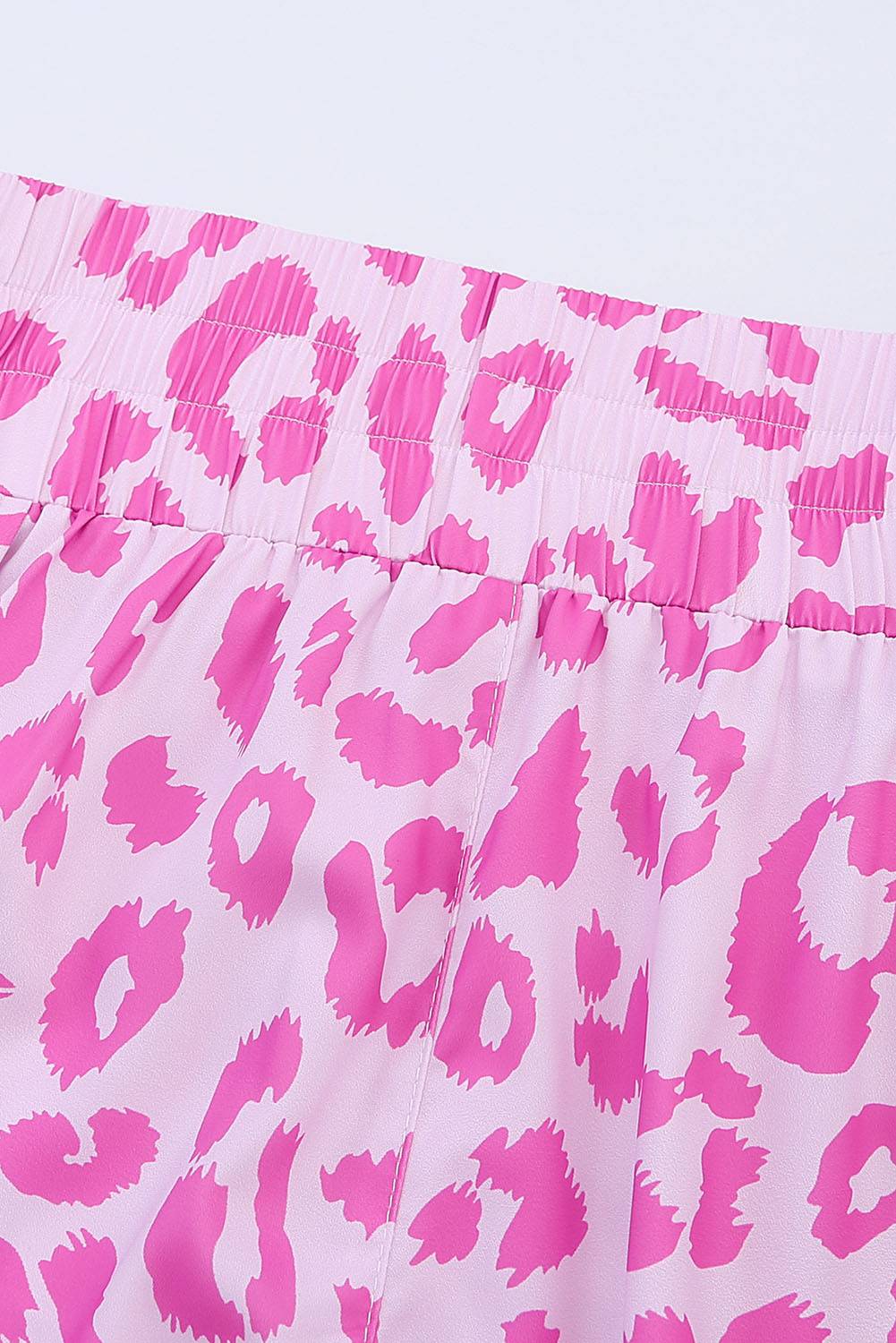 Pink Leopard High Waisted Athletic Shorts