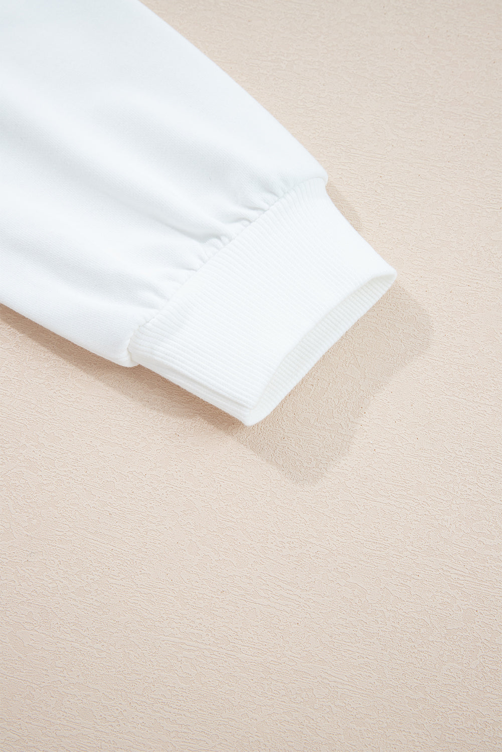 White HOLLY JOLLY Embroidered Graphic Pullover Sweatshirt