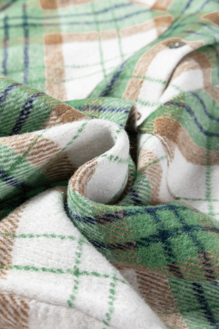 Abigail Plaid Casual Flannel Shacket