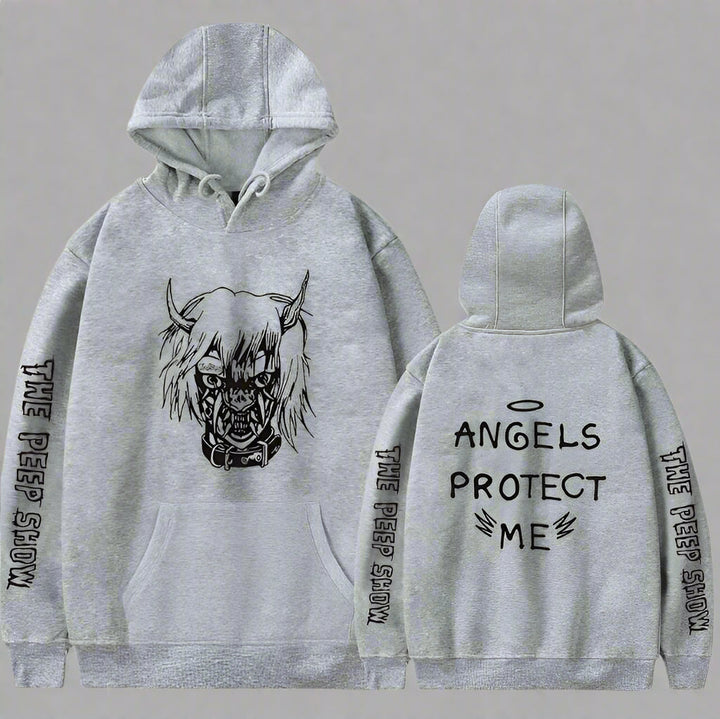 Angel and Devil Hoodie – Unisex Couple Graphic Pullover Sweatshirt