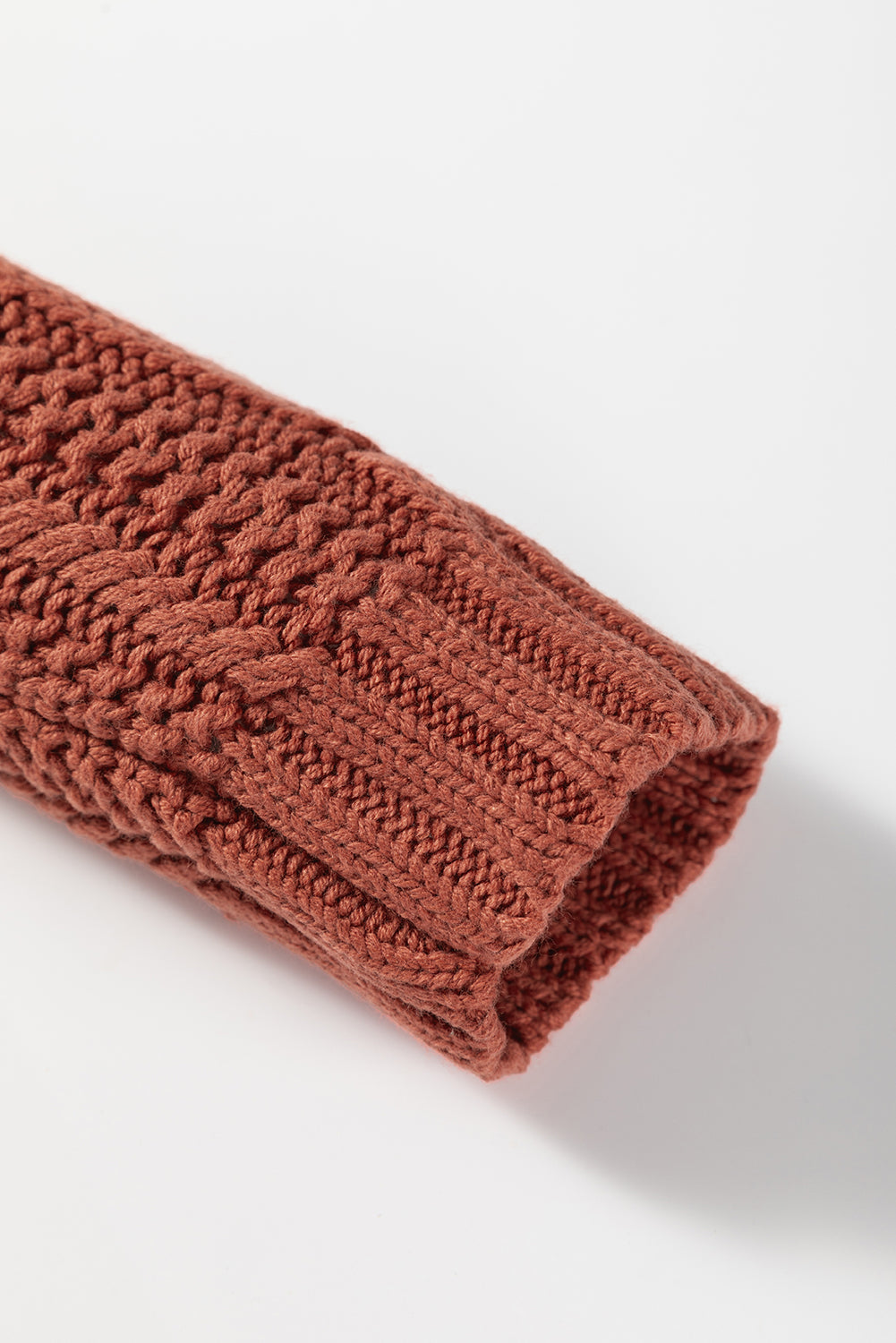 Redwood Burl Chunky Fit Slouchy Textured Knit Sweater