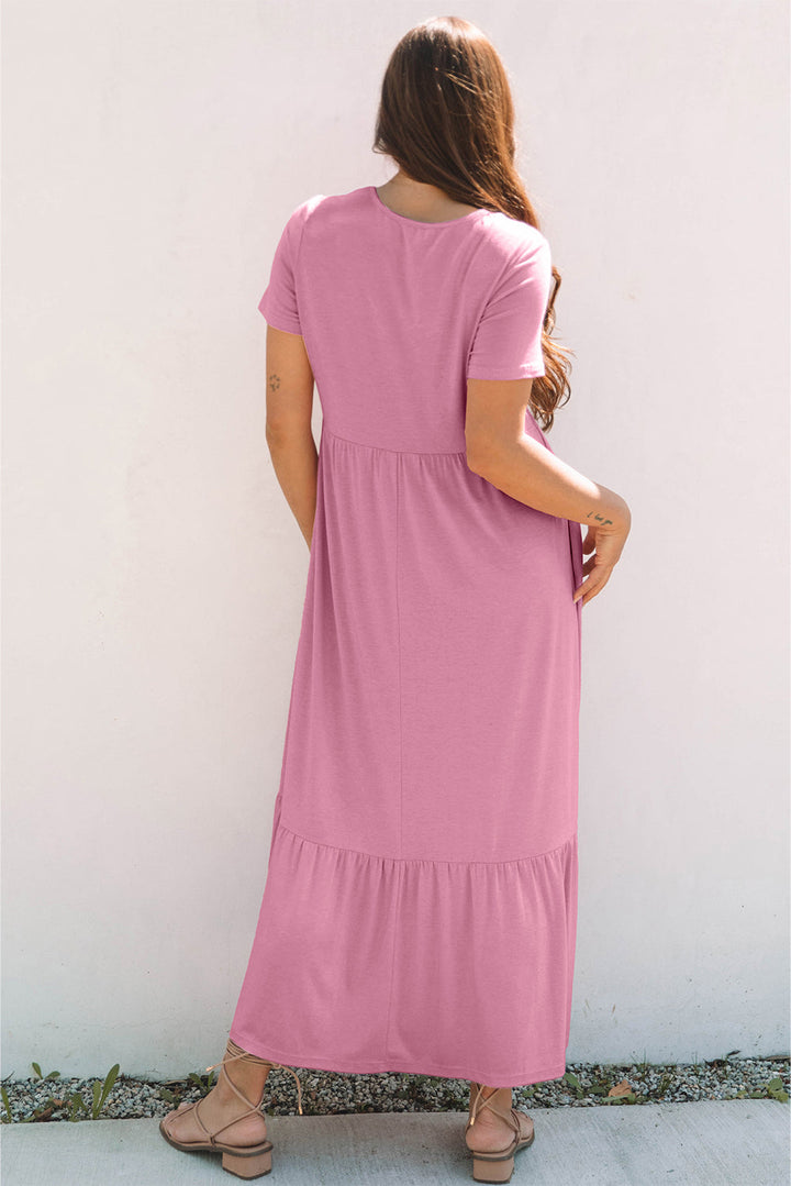 Nala T-shirt High Waist Pocketed Long Dress