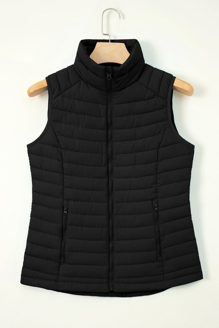 Harper Quilted Zipped Puffer Vest