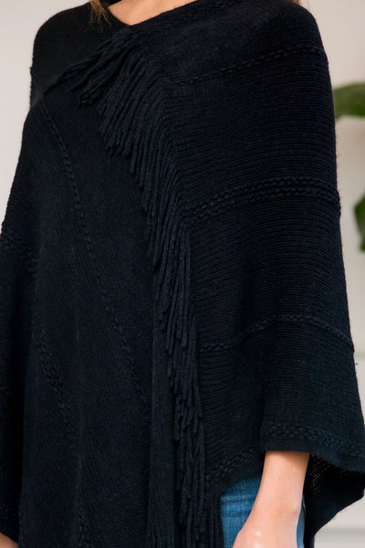 Asymmetric Fringe Poncho