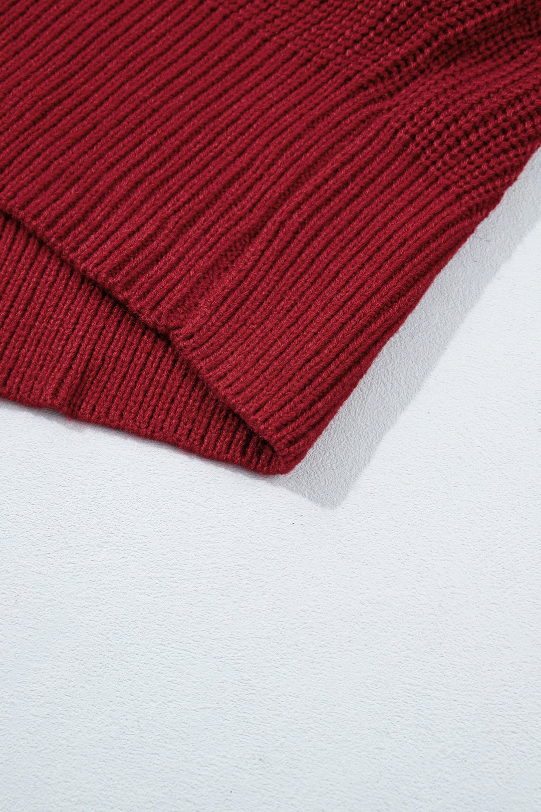 Red Dahlia Solid Color Knit Oversized Button Front Sweater Cardigan