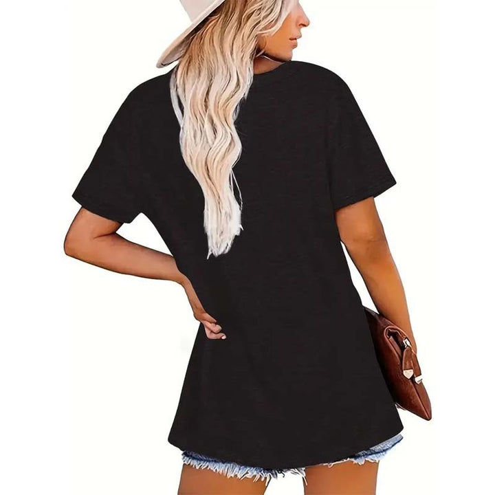 Sunrise Print Round Neck T-Shirt