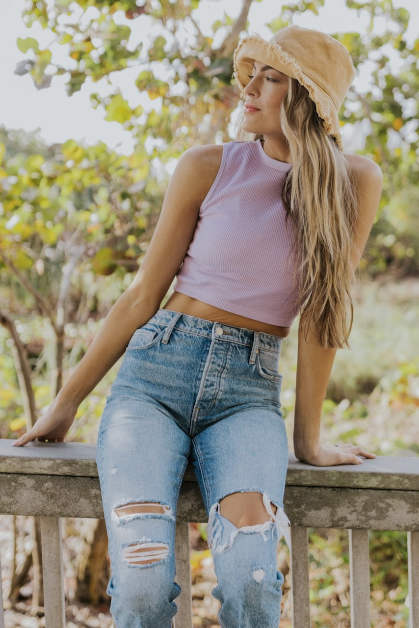 Willow Textured Cropped Tank