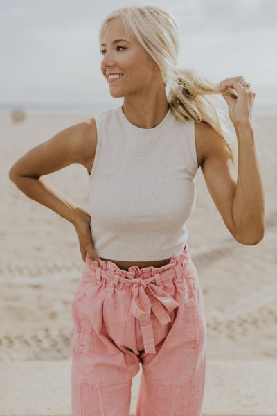 Willow Textured Cropped Tank