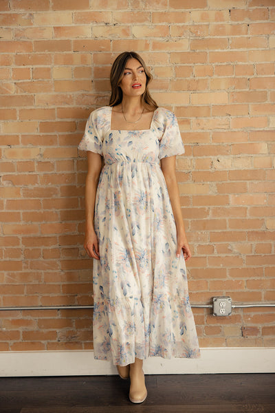 Meg Square Neck Floral Maxi